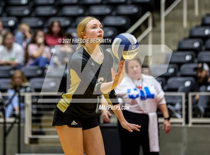 Thumbnail 2 in Beckville vs. Crawford (UIL Volleyball 2A Semi-Finals)  photogallery.