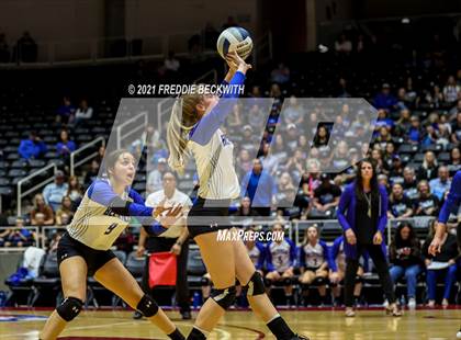 Thumbnail 1 in Beckville vs. Crawford (UIL Volleyball 2A Semi-Finals)  photogallery.