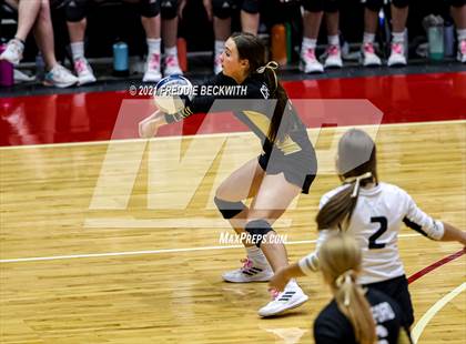 Thumbnail 2 in Beckville vs. Crawford (UIL Volleyball 2A Semi-Finals)  photogallery.