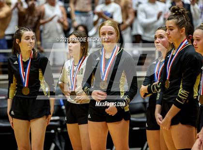 Thumbnail 2 in Beckville vs. Crawford (UIL Volleyball 2A Semi-Finals)  photogallery.