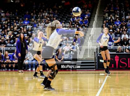 Thumbnail 1 in Beckville vs. Crawford (UIL Volleyball 2A Semi-Finals)  photogallery.