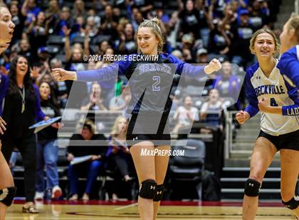 Thumbnail 2 in Beckville vs. Crawford (UIL Volleyball 2A Semi-Finals)  photogallery.