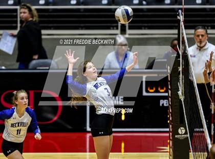Thumbnail 3 in Beckville vs. Crawford (UIL Volleyball 2A Semi-Finals)  photogallery.
