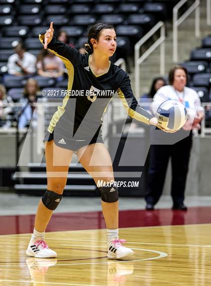 Thumbnail 2 in Beckville vs. Crawford (UIL Volleyball 2A Semi-Finals)  photogallery.