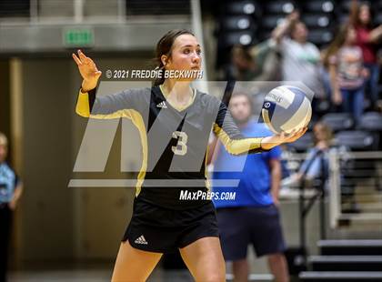 Thumbnail 1 in Beckville vs. Crawford (UIL Volleyball 2A Semi-Finals)  photogallery.