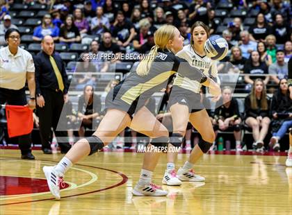 Thumbnail 1 in Beckville vs. Crawford (UIL Volleyball 2A Semi-Finals)  photogallery.