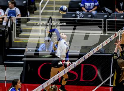 Thumbnail 2 in Beckville vs. Crawford (UIL Volleyball 2A Semi-Finals)  photogallery.
