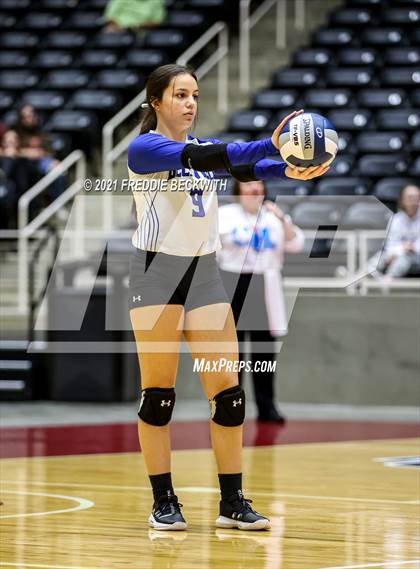 Thumbnail 3 in Beckville vs. Crawford (UIL Volleyball 2A Semi-Finals)  photogallery.