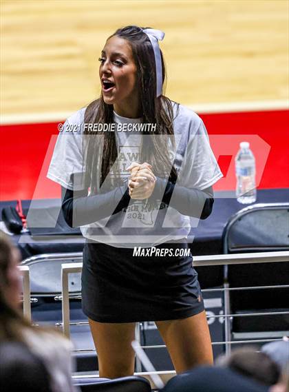 Thumbnail 3 in Beckville vs. Crawford (UIL Volleyball 2A Semi-Finals)  photogallery.