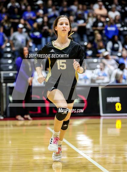 Thumbnail 3 in Beckville vs. Crawford (UIL Volleyball 2A Semi-Finals)  photogallery.