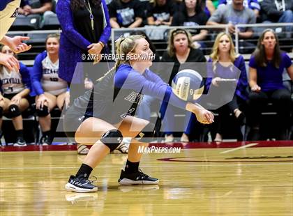 Thumbnail 2 in Beckville vs. Crawford (UIL Volleyball 2A Semi-Finals)  photogallery.