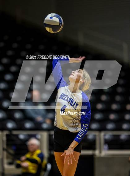 Thumbnail 1 in Beckville vs. Crawford (UIL Volleyball 2A Semi-Finals)  photogallery.