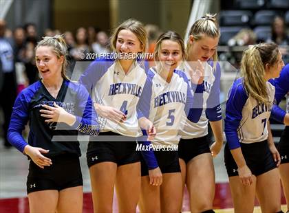 Thumbnail 2 in Beckville vs. Crawford (UIL Volleyball 2A Semi-Finals)  photogallery.