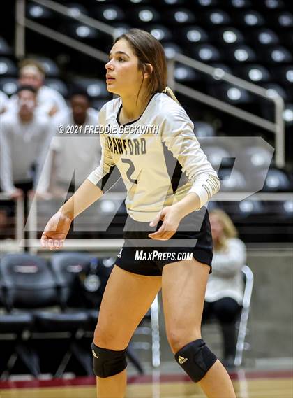 Thumbnail 1 in Beckville vs. Crawford (UIL Volleyball 2A Semi-Finals)  photogallery.