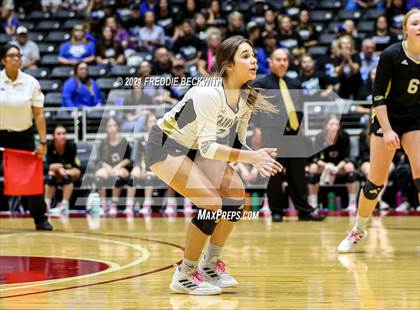 Thumbnail 1 in Beckville vs. Crawford (UIL Volleyball 2A Semi-Finals)  photogallery.