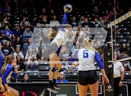 Thumbnail 2 in Beckville vs. Crawford (UIL Volleyball 2A Semi-Finals)  photogallery.