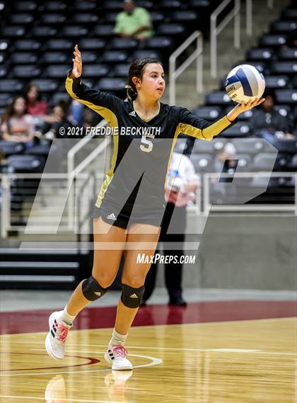 Thumbnail 3 in Beckville vs. Crawford (UIL Volleyball 2A Semi-Finals)  photogallery.