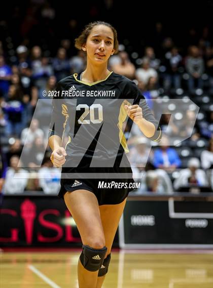 Thumbnail 1 in Beckville vs. Crawford (UIL Volleyball 2A Semi-Finals)  photogallery.