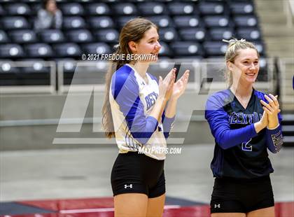 Thumbnail 1 in Beckville vs. Crawford (UIL Volleyball 2A Semi-Finals)  photogallery.