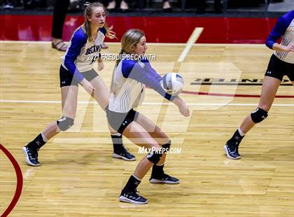 Thumbnail 1 in Beckville vs. Crawford (UIL Volleyball 2A Semi-Finals)  photogallery.