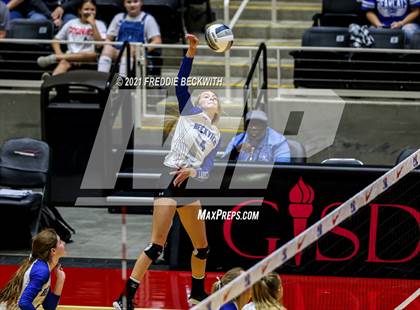 Thumbnail 1 in Beckville vs. Crawford (UIL Volleyball 2A Semi-Finals)  photogallery.