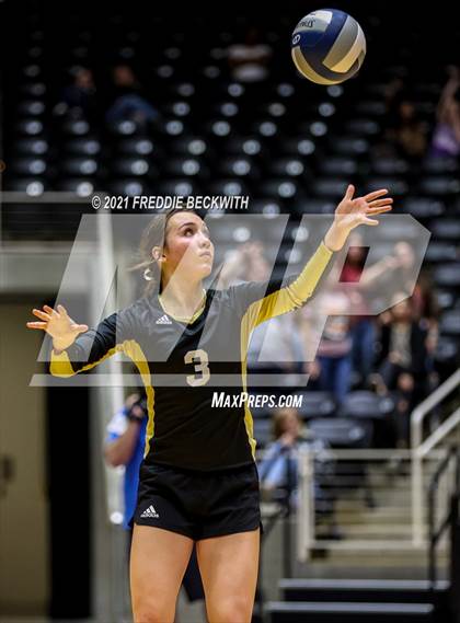 Thumbnail 2 in Beckville vs. Crawford (UIL Volleyball 2A Semi-Finals)  photogallery.