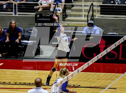 Thumbnail 3 in Beckville vs. Crawford (UIL Volleyball 2A Semi-Finals)  photogallery.
