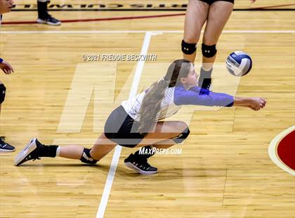 Thumbnail 3 in Beckville vs. Crawford (UIL Volleyball 2A Semi-Finals)  photogallery.