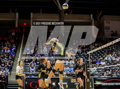 Thumbnail 3 in Beckville vs. Crawford (UIL Volleyball 2A Semi-Finals)  photogallery.