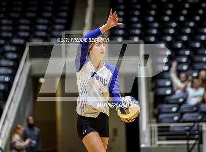 Thumbnail 1 in Beckville vs. Crawford (UIL Volleyball 2A Semi-Finals)  photogallery.