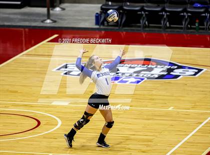 Thumbnail 1 in Beckville vs. Crawford (UIL Volleyball 2A Semi-Finals)  photogallery.
