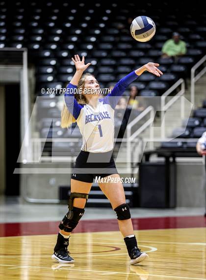 Thumbnail 3 in Beckville vs. Crawford (UIL Volleyball 2A Semi-Finals)  photogallery.