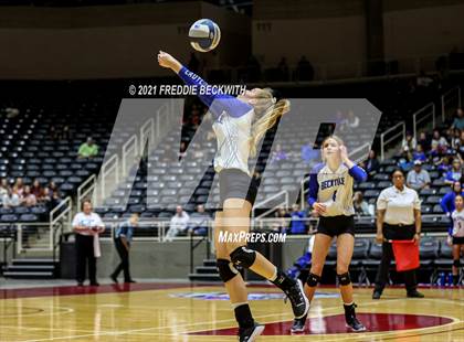 Thumbnail 2 in Beckville vs. Crawford (UIL Volleyball 2A Semi-Finals)  photogallery.