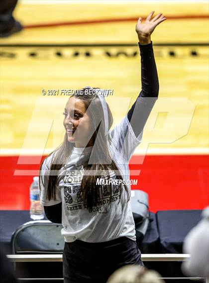 Thumbnail 3 in Beckville vs. Crawford (UIL Volleyball 2A Semi-Finals)  photogallery.