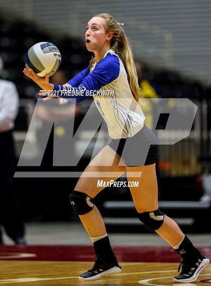 Thumbnail 3 in Beckville vs. Crawford (UIL Volleyball 2A Semi-Finals)  photogallery.