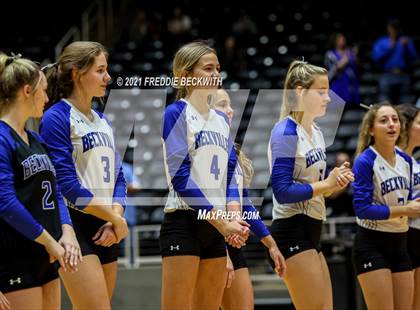 Thumbnail 2 in Beckville vs. Crawford (UIL Volleyball 2A Semi-Finals)  photogallery.