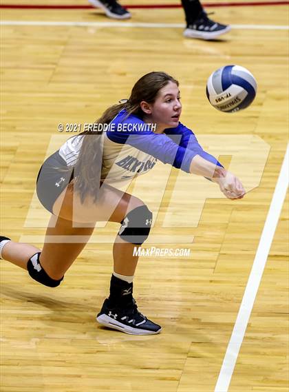 Thumbnail 3 in Beckville vs. Crawford (UIL Volleyball 2A Semi-Finals)  photogallery.
