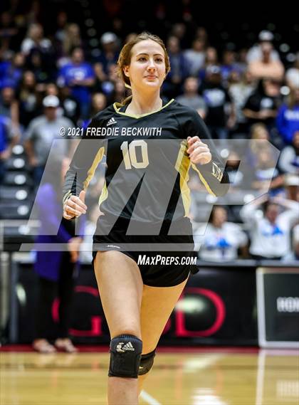 Thumbnail 2 in Beckville vs. Crawford (UIL Volleyball 2A Semi-Finals)  photogallery.