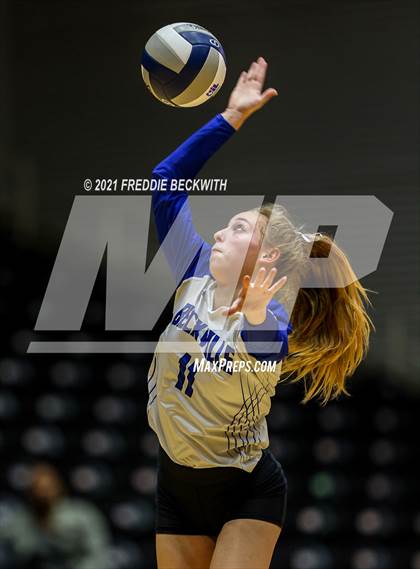 Thumbnail 2 in Beckville vs. Crawford (UIL Volleyball 2A Semi-Finals)  photogallery.