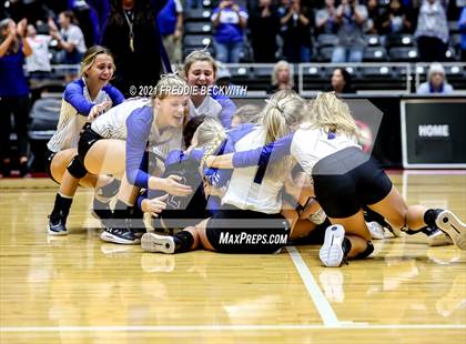 Thumbnail 3 in Beckville vs. Crawford (UIL Volleyball 2A Semi-Finals)  photogallery.