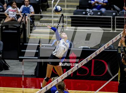 Thumbnail 1 in Beckville vs. Crawford (UIL Volleyball 2A Semi-Finals)  photogallery.