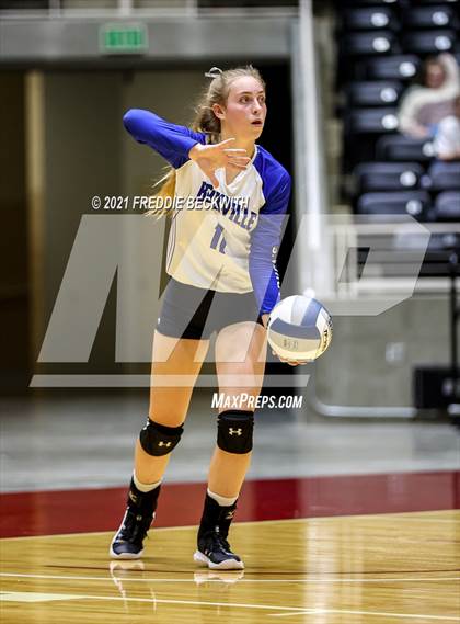 Thumbnail 3 in Beckville vs. Crawford (UIL Volleyball 2A Semi-Finals)  photogallery.