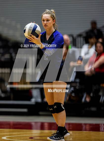 Thumbnail 2 in Beckville vs. Crawford (UIL Volleyball 2A Semi-Finals)  photogallery.