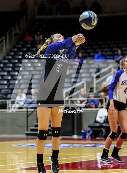 Thumbnail 3 in Beckville vs. Crawford (UIL Volleyball 2A Semi-Finals)  photogallery.