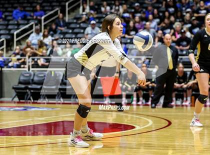 Thumbnail 2 in Beckville vs. Crawford (UIL Volleyball 2A Semi-Finals)  photogallery.