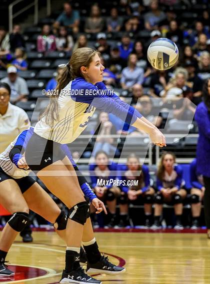 Thumbnail 2 in Beckville vs. Crawford (UIL Volleyball 2A Semi-Finals)  photogallery.