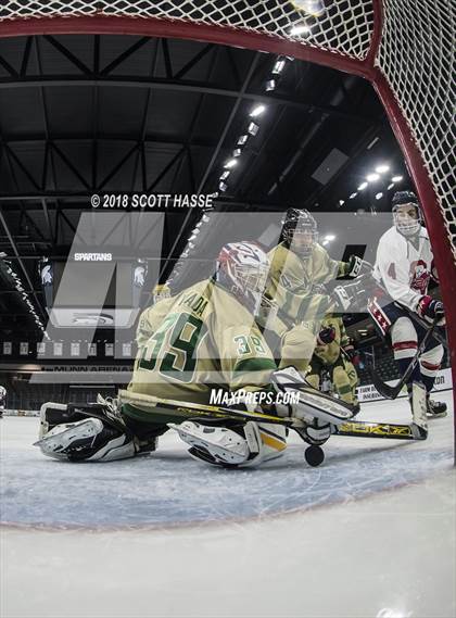 Thumbnail 3 in Notre Dame Prep vs. Capital City Capitals photogallery.