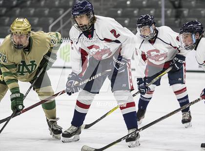 Thumbnail 3 in Notre Dame Prep vs. Capital City Capitals photogallery.