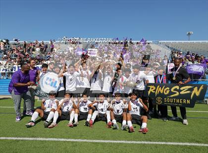 Thumbnail 3 in Austin Achieve vs. Gainesville (UIL 4A Soccer Division II Final Medal Ceremony) photogallery.