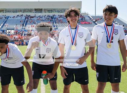 Thumbnail 3 in Austin Achieve vs. Gainesville (UIL 4A Soccer Division II Final Medal Ceremony) photogallery.